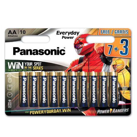 Baterijas Panasonic Everyday AA 10gab