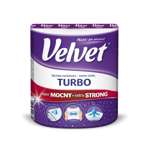 Pap. dvielis Velvet Turbo, 1r,3sl,330sl.