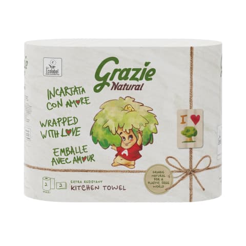 Papīra dvielis GRAZIE NAT, 2R