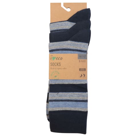 Meeste sokid I Love Eco 3 paari 44-47