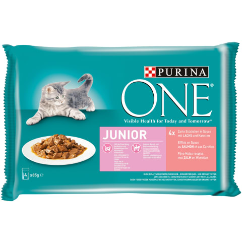 Ėdalas katėms Purina ONE JUNIOR 4x85g