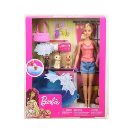 Barbie Komplekts Ar Kucēniem Un Vannu