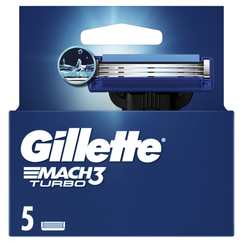 Skuvekļa Asmeņi Gillette Mach3 Turbo,5gb