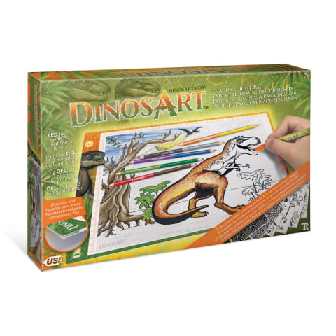 Komplekts Tracing Light Pad Dinos Art