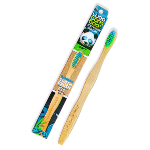 Dantų šepetėlis WOOBAMBOO, minkštas