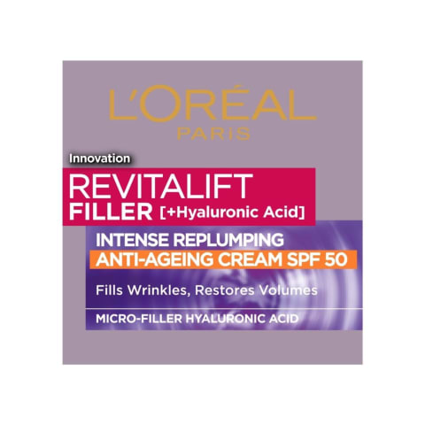 Päevakreem Loreal Revitali. Filler SPF50 50ml