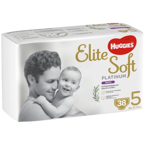 Sausk. HUGGIES ELITE PLAT 12-17kg 38vnt