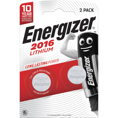 Baterija Energizer CR2016 2 gab