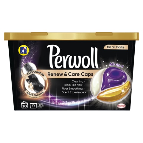 Veļ.mazg.kaps.Perwoll Black 18gab
