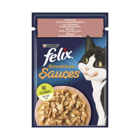Kiisueine Felix lõhe/kreveti 85g