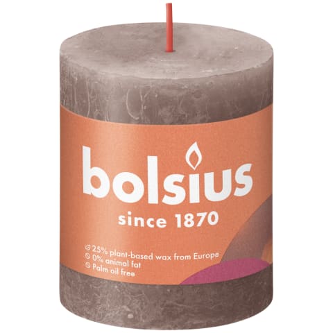 Cilindrinė žvakė BOLSIUS TAUPE, 80/68 mm