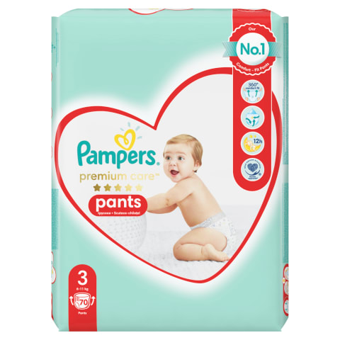 Autiņbiks. Pampers Premium JPP S3, 70 gab.