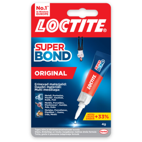 Super Glue-3 Loctite 4g o 4g+33%