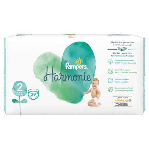 Sauskelnės PAMPERS HARMONIE VP, 2, 39 vnt.