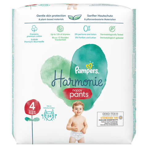 Sauskelnės PAMPERS HARM. PANTS VP, 4, 24 vnt.