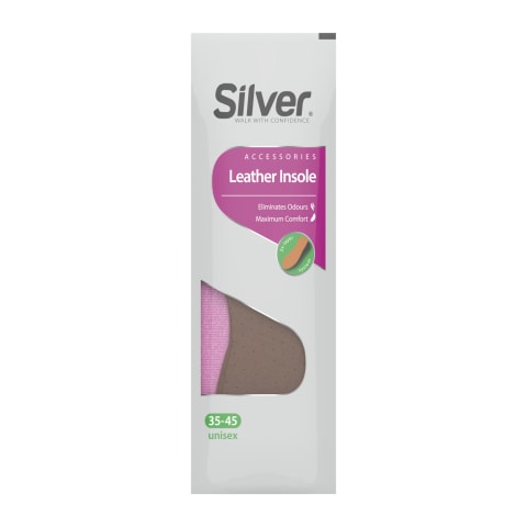 Iekšzoles Silver Leather ādas  35-45 izm
