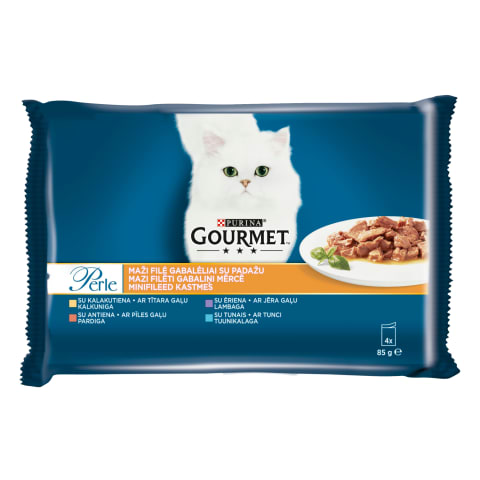 Kiisueine Gourmet Perle kalkuniga 4x85g