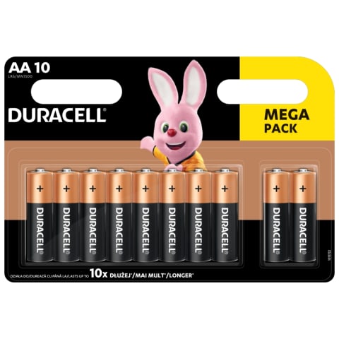Baterijas Duracell AA, 10 gab. AW23