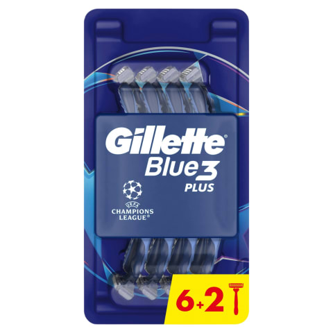 Vienk. skustuvai GILLETTE BLUE 3,6+2vnt.