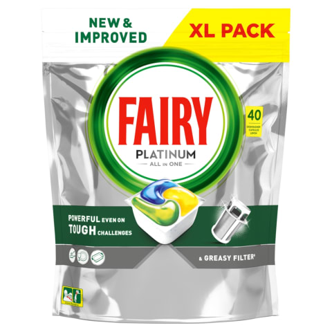 Indapl. kaps. FAIRY PLATINUM LEMON, 40 vnt