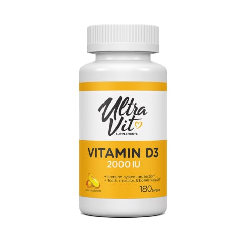 Toidulisand vitamiin D3 2000IU UltraVit 180tk