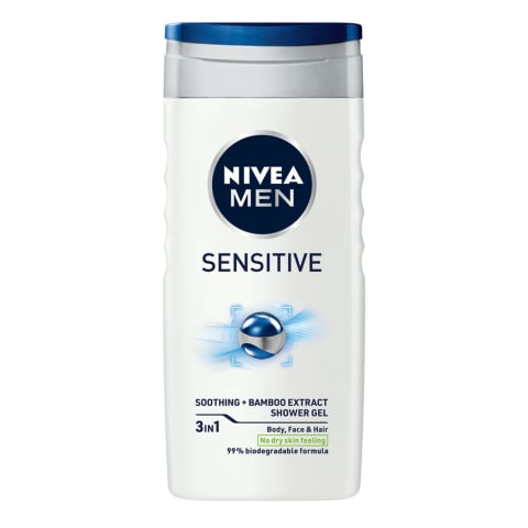 Dušigeel Nivea sensitive men 250ml