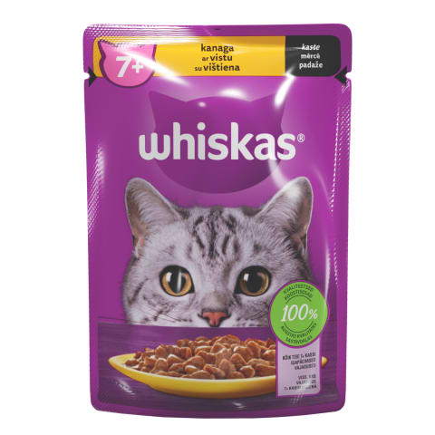 Kiisueine Whiskas 7+ kanaga 85g