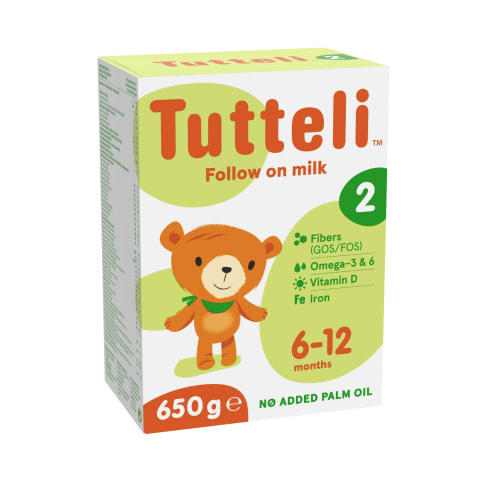 Pieno mišinys TUTTELI 2, nuo 6 mėn, 650 g