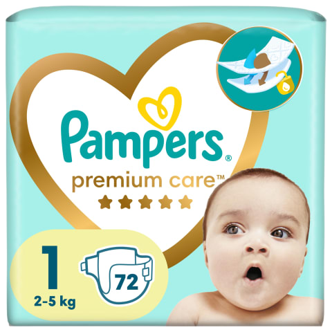 Diapers Pampers Premium VP S1, 72pcs