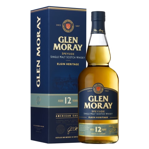Viskijs Glen Moray 12yo Single Malt 40% 0,7l