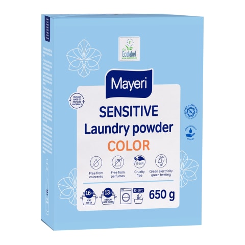 Pesupulber Mayeri Sensitive Color 650g