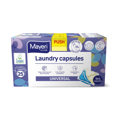 Pesugeelikapslid All Care Universal, MAYERI, 25 tk