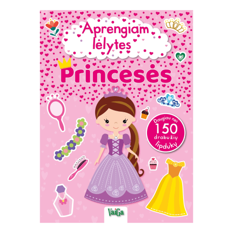 Spalvinimo knyga APRENGIAM LĖLYTES. PRINCESĖS