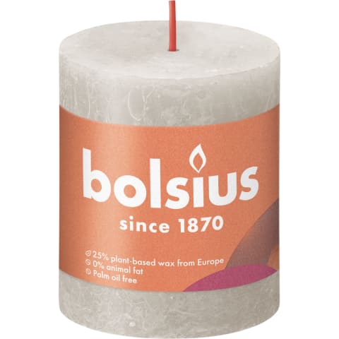 Žvakė BOLSIUS, 8 x 7 cm, pilka