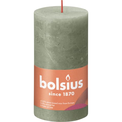 Žvakė BOLSIUS, 13 x 7 cm, žalia