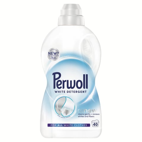 Pesugeel White 40pk, PERWOLL, 2 l