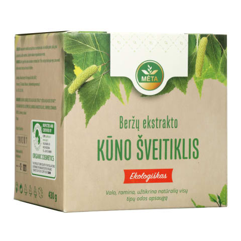 Kūno šveiktiklis su beržų ektraktu MĖTA, 430g