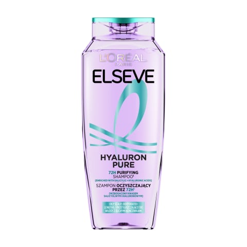Šampoon puhastav Elseve Hyaluron Pure 72h 250ml