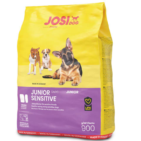 Koerasööt kuiv kutsikatele JosiDog Junior Sensitive 900g