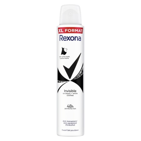 Deodorant Rexona Invisible Black&White 200ml