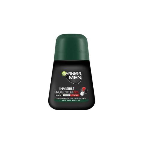 Rulldeodorant Garnier Mineral Invisible Black-White-Colors meestele 50ml