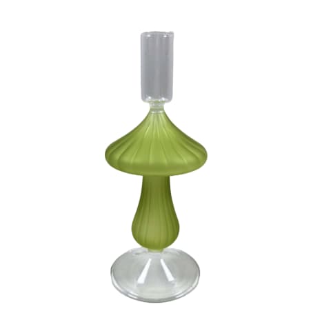 Küünlajalg klaasist 8,5x8,5x21cm AW25