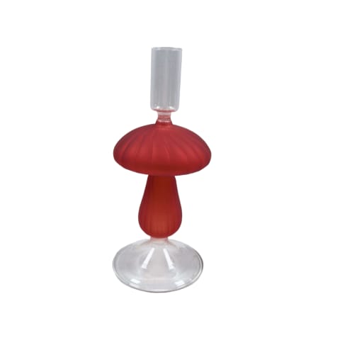 Küünlajalg klaasist 8,5x8,5x21cm AW25