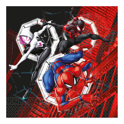 FSC Salvrätikud Spiderman 33x33cm 2-kihi 20tk