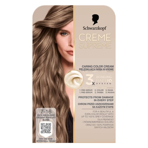 Püsivärv SK Creme Supreme jahe tuhkblond 7-16
