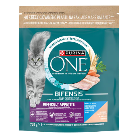 Kassitoit Difficult Appetite tursa ja forelliga Purina One 750g
