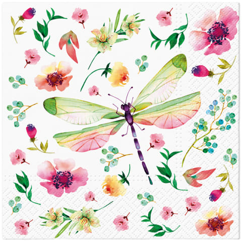 Salvrätikud PAW Pastel Dragonfly 33x33cm SS26