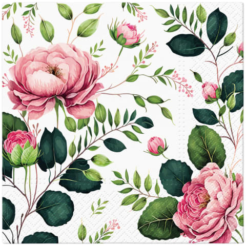 Salvrätikud PAW Noble Roses 33x33cm SS26