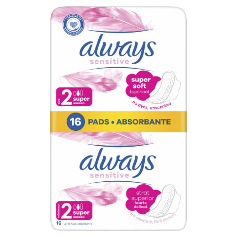 Hügieenisidemed Always Ultra Sensitive Super Plus Duo16tk