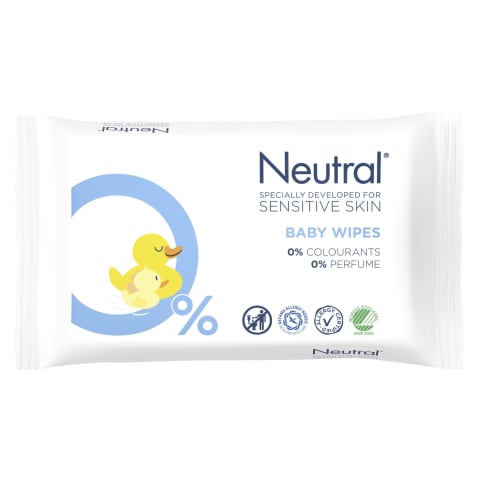 Mitrās salvetes NEUTRAL BABY 63gb